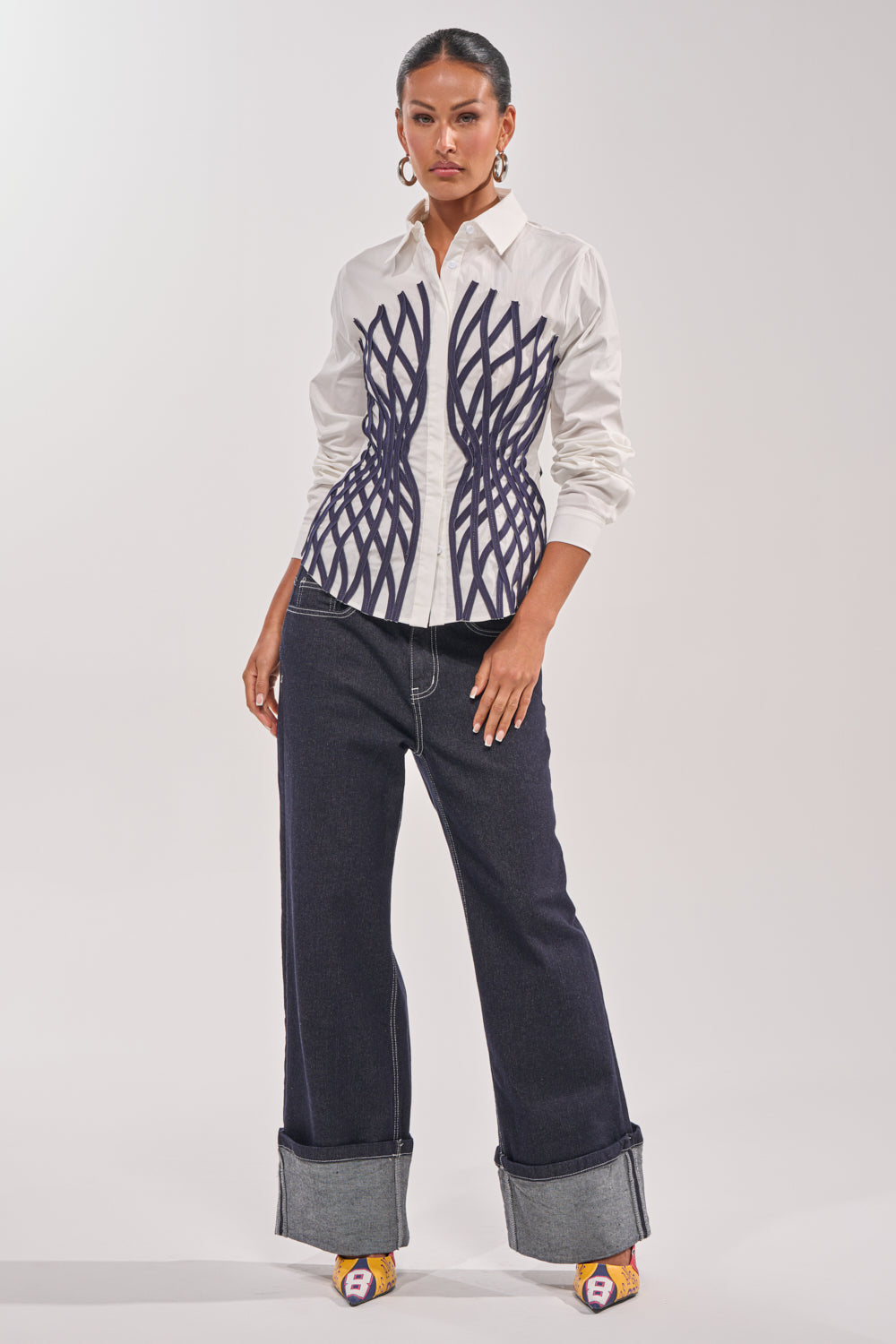 ON A NEW LEVEL POPLIN BUTTONDOWN