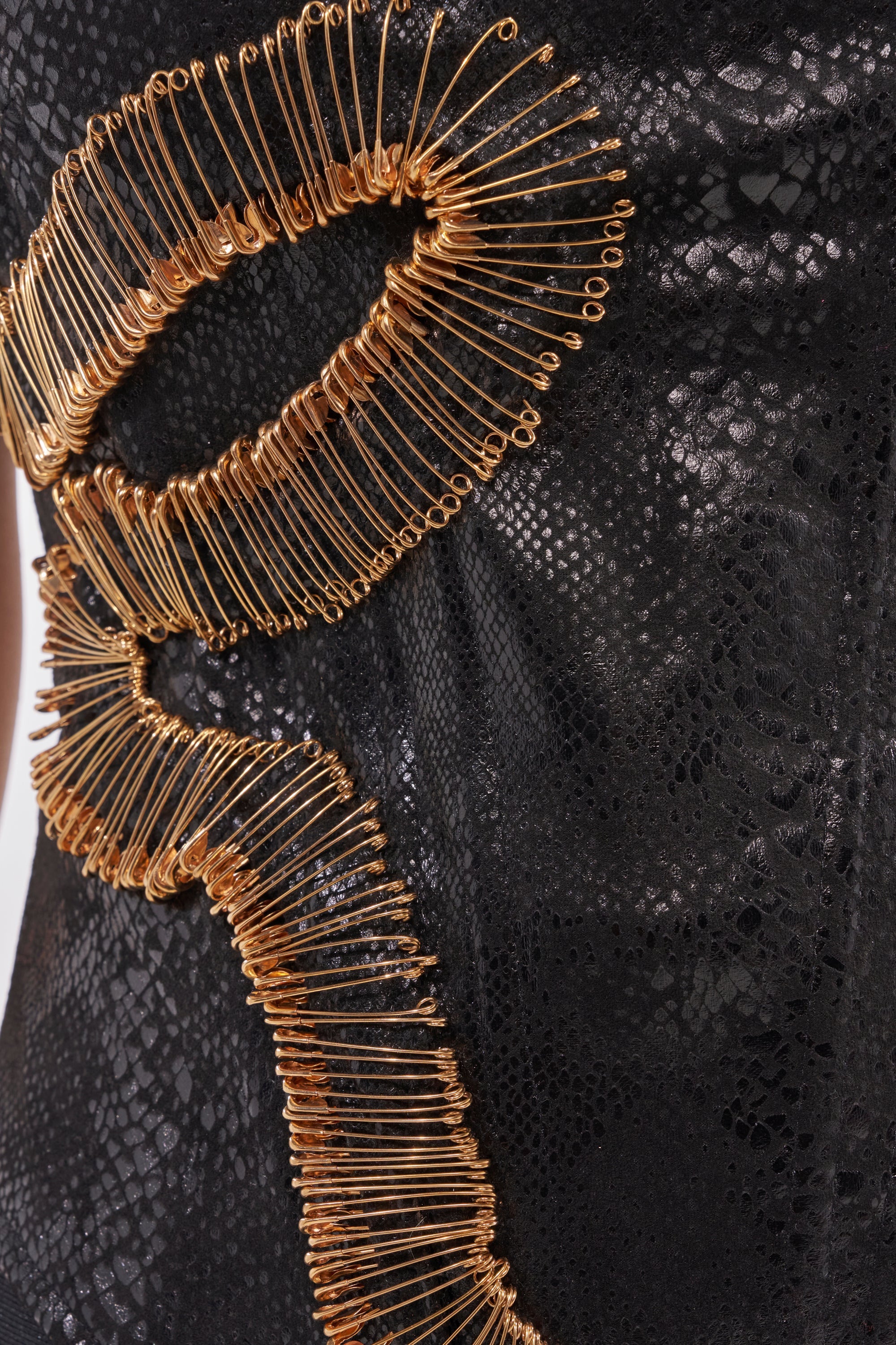 VENOMOUS EMBELLISHED PU CORSET