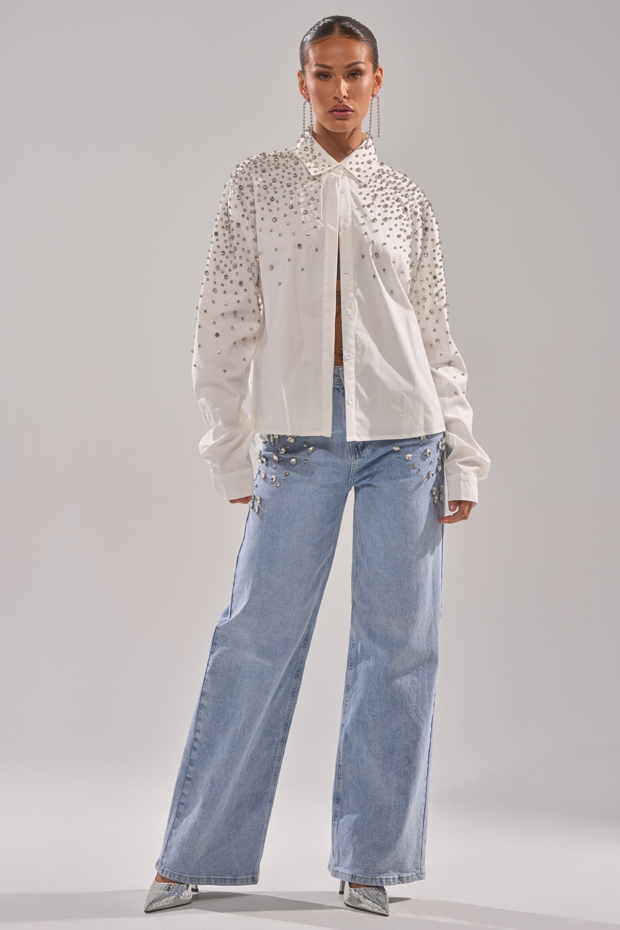 DIAMONDS FOREVER BUTTON DOWN