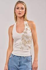 RING RING RING EMBELLISHED TANK