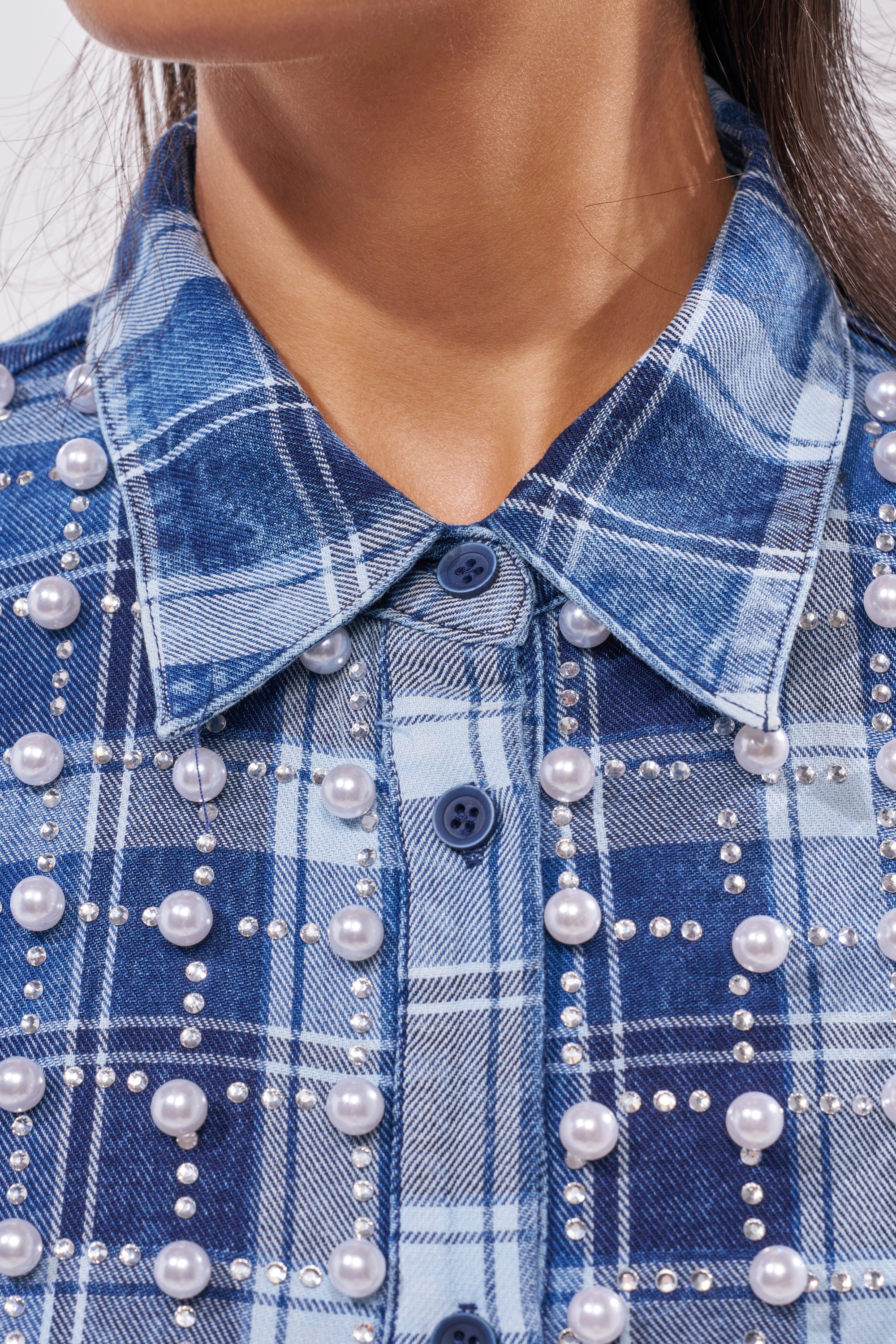 PRETTY IN PLAID FLANNEL TOP