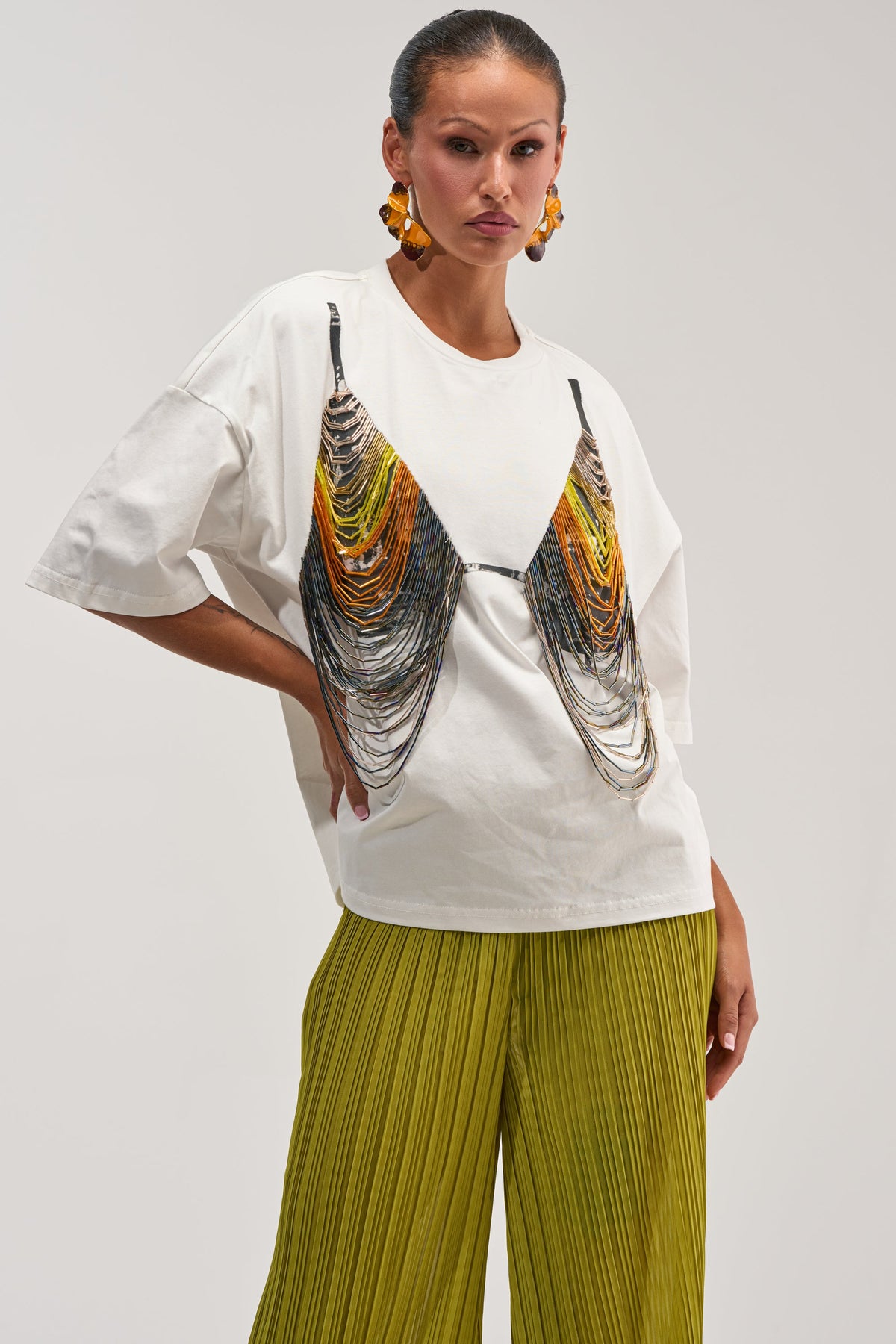 BEACH VIBES BEADED TEE