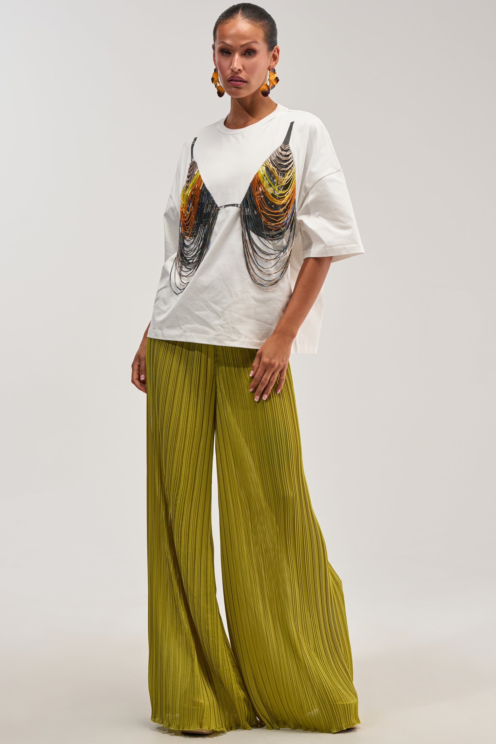 BEACH VIBES BEADED TEE