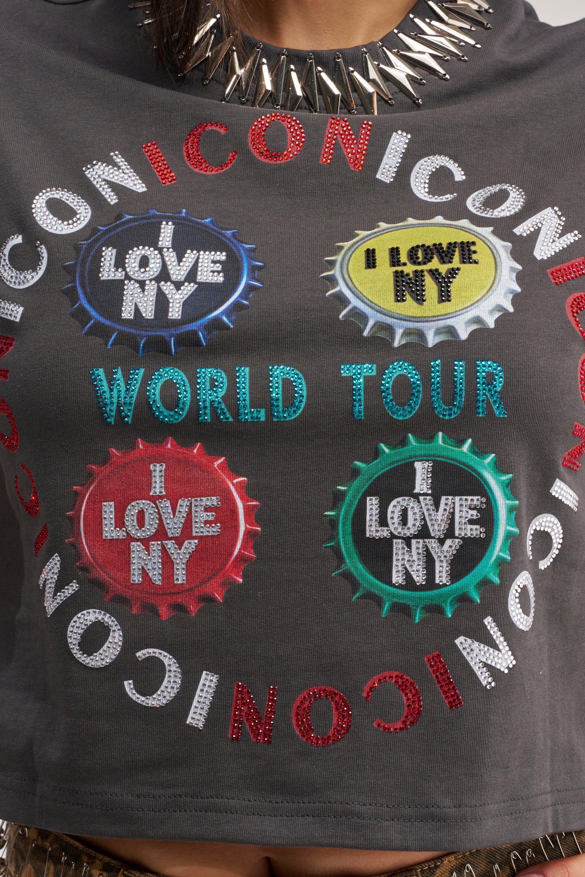 ICONIC GRAPHIC CROPPED TEE