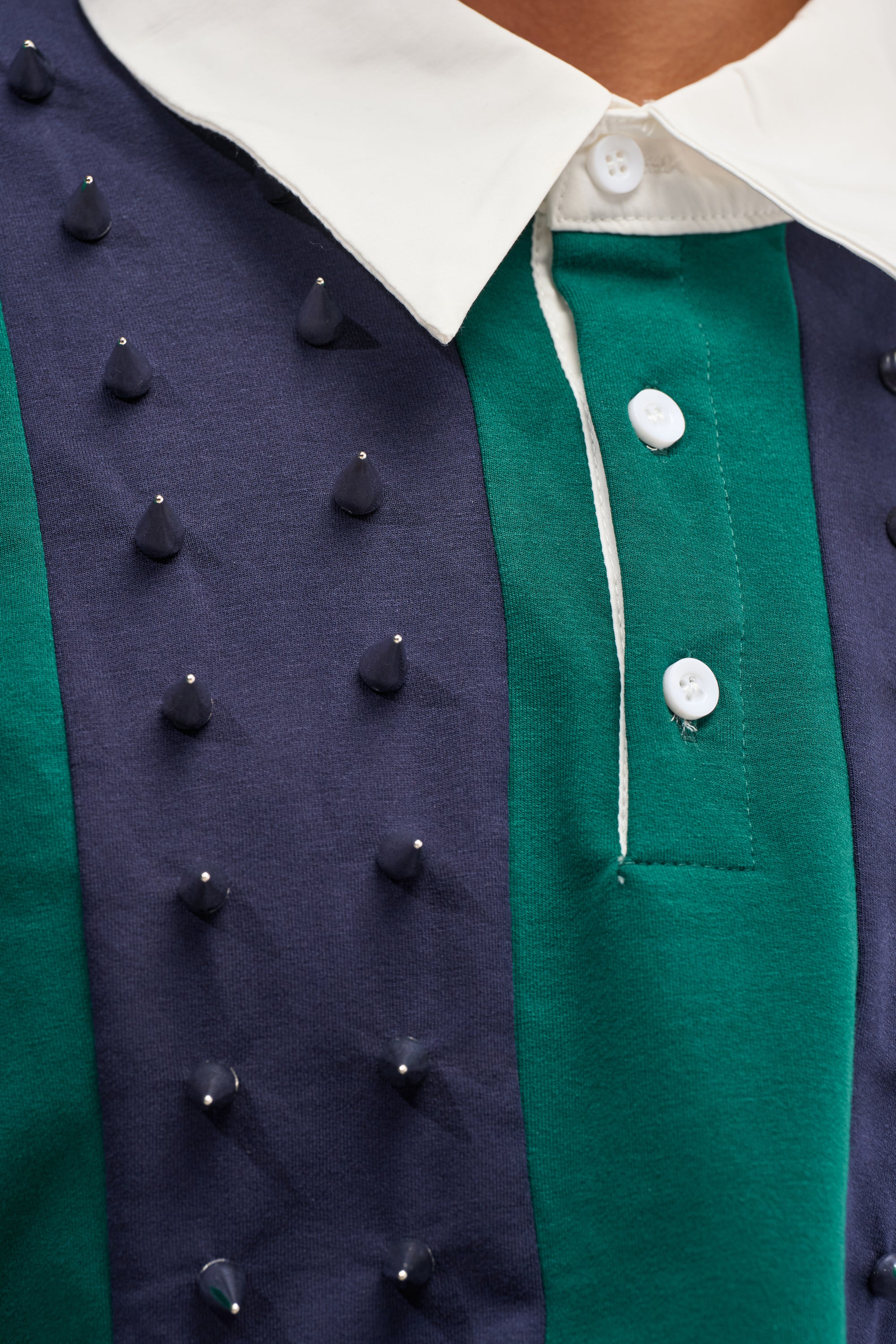 DONT TOUCH CROPPED POLO SHIRT