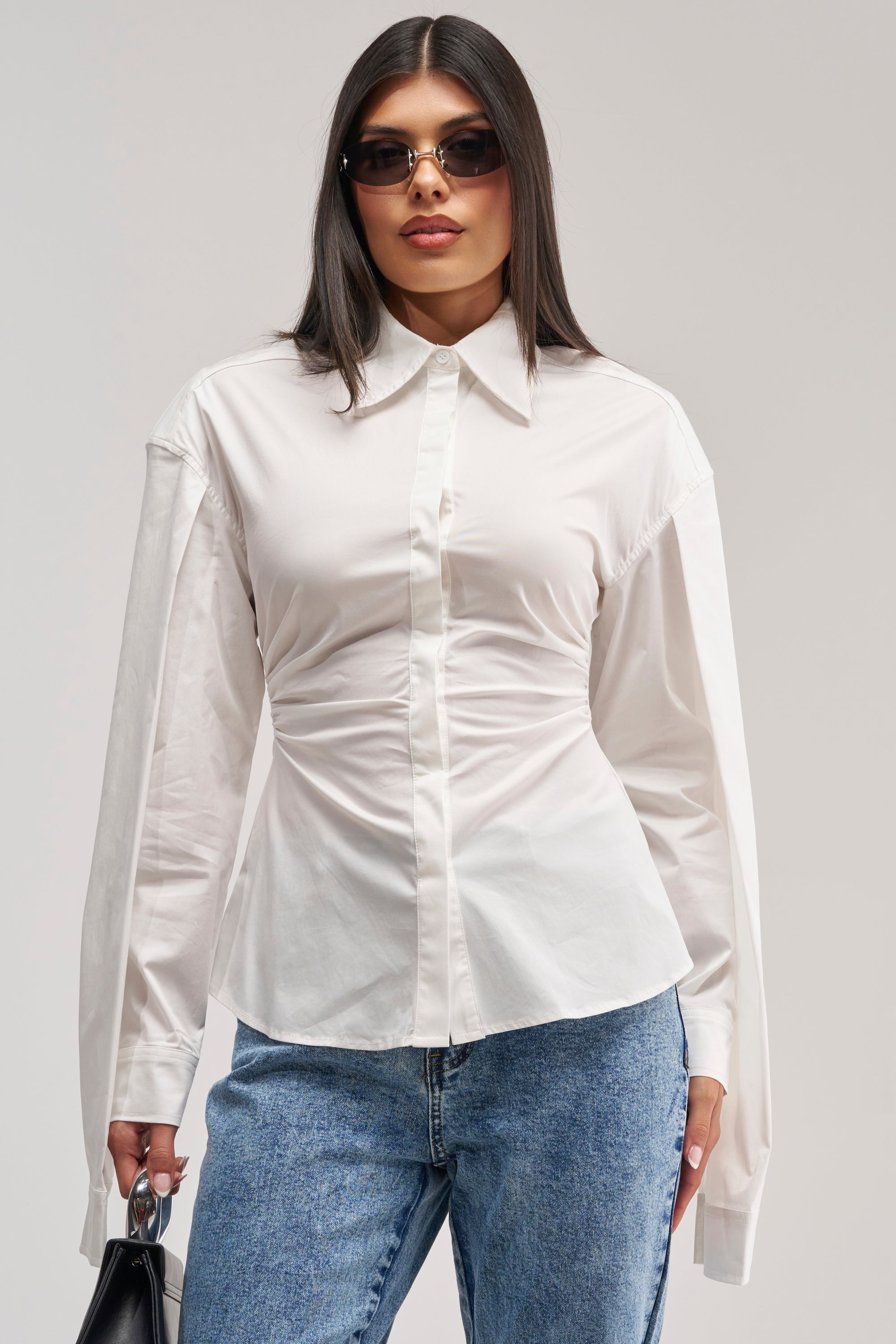 BOSS UP POPLIN BLOUSE