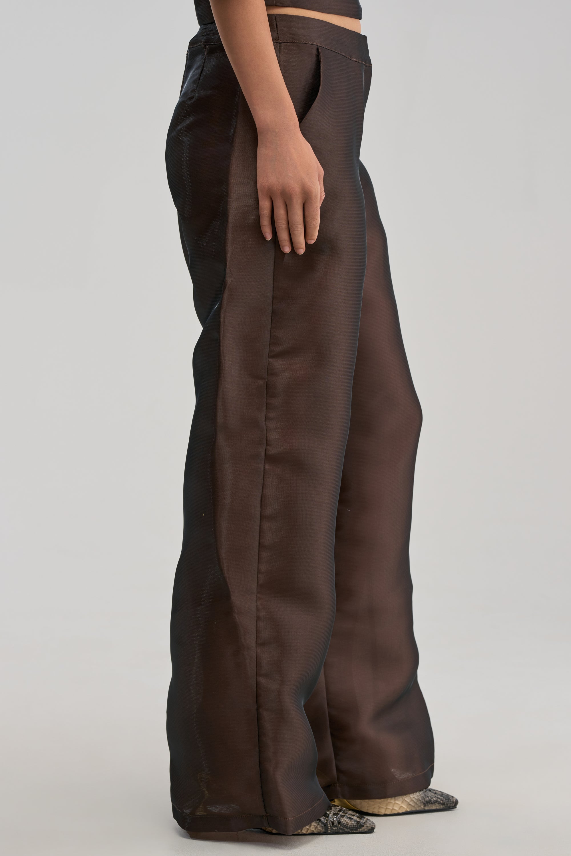 ON FIRE TROUSER IN BROWN
