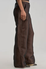 ON FIRE TROUSER IN BROWN
