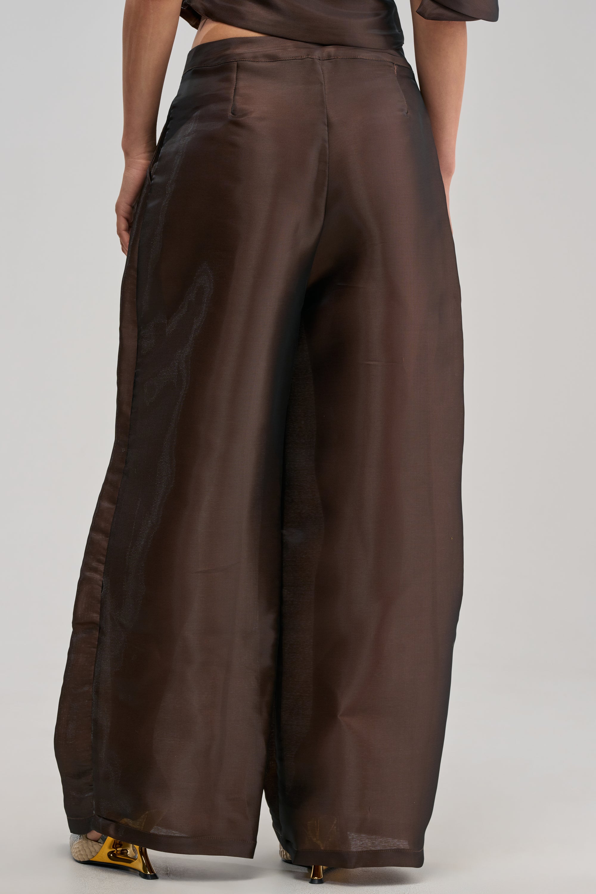 ON FIRE TROUSER IN BROWN