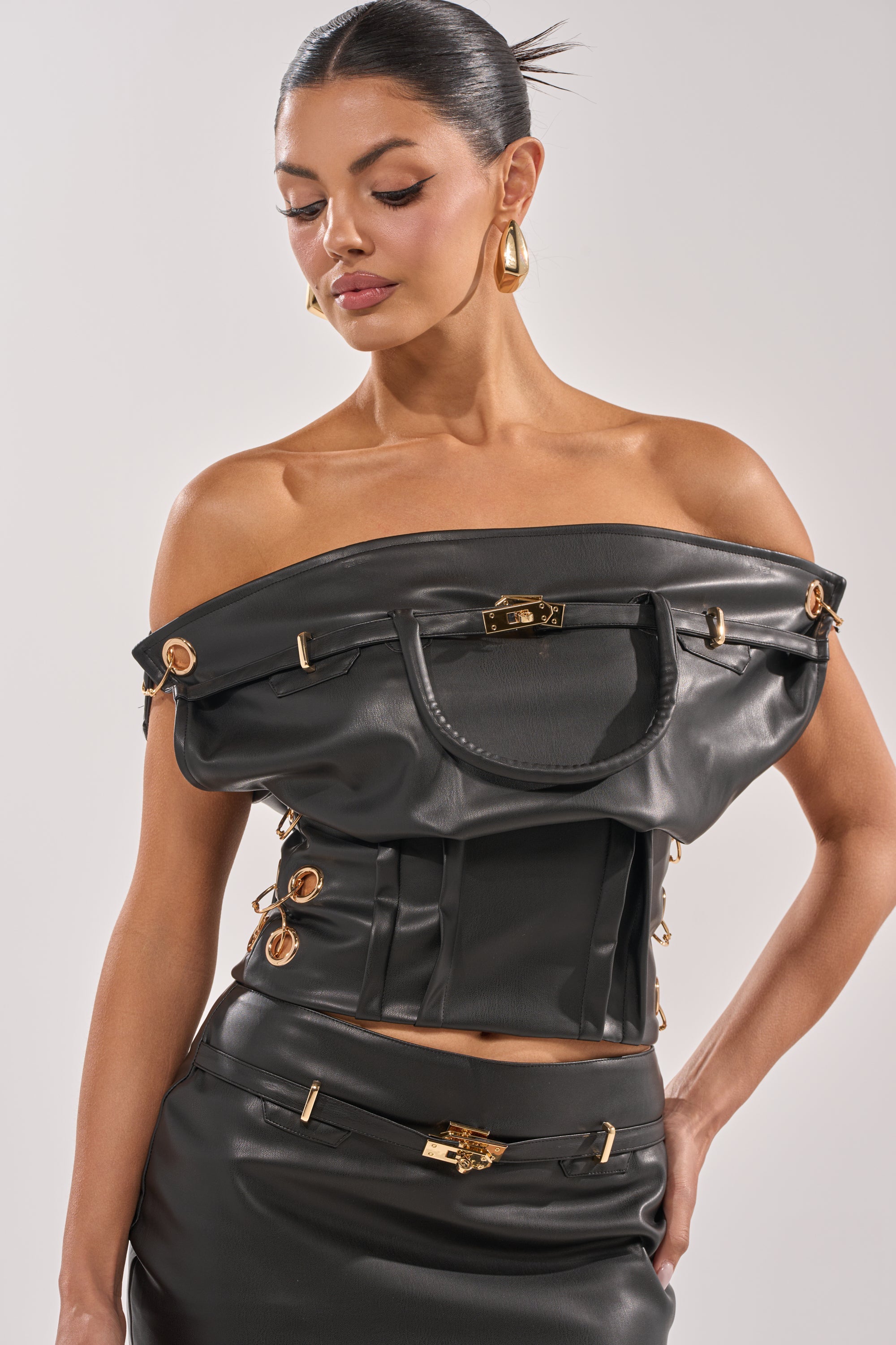 MONEY TALKS OFF THE SHOULDER TOP