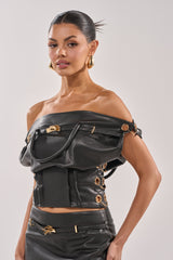 MONEY TALKS OFF THE SHOULDER TOP