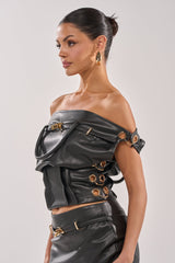 MONEY TALKS OFF THE SHOULDER TOP