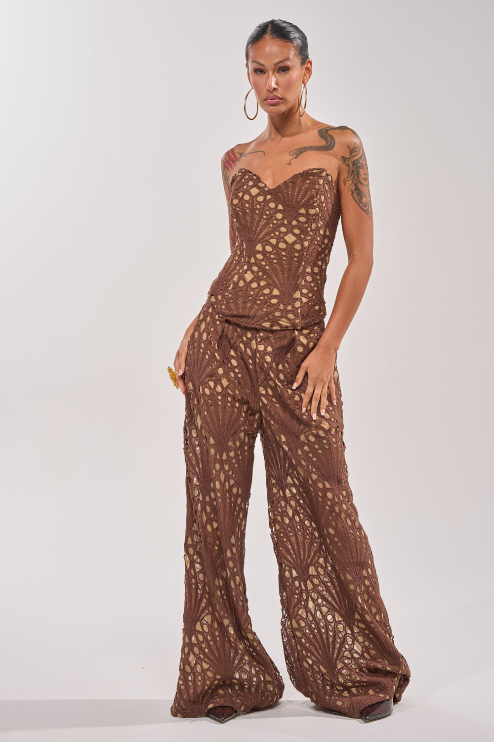 CLAIRE EYELET CORSET