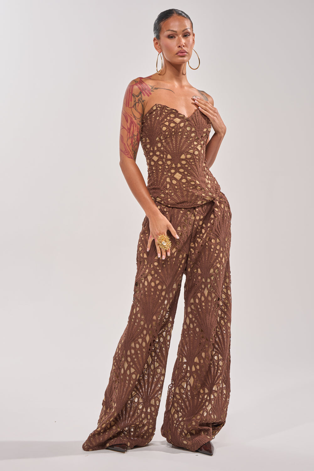 CLAIRE EYELET CORSET