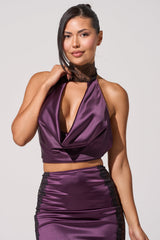 GOLDEN GIRL SATIN BLOUSE