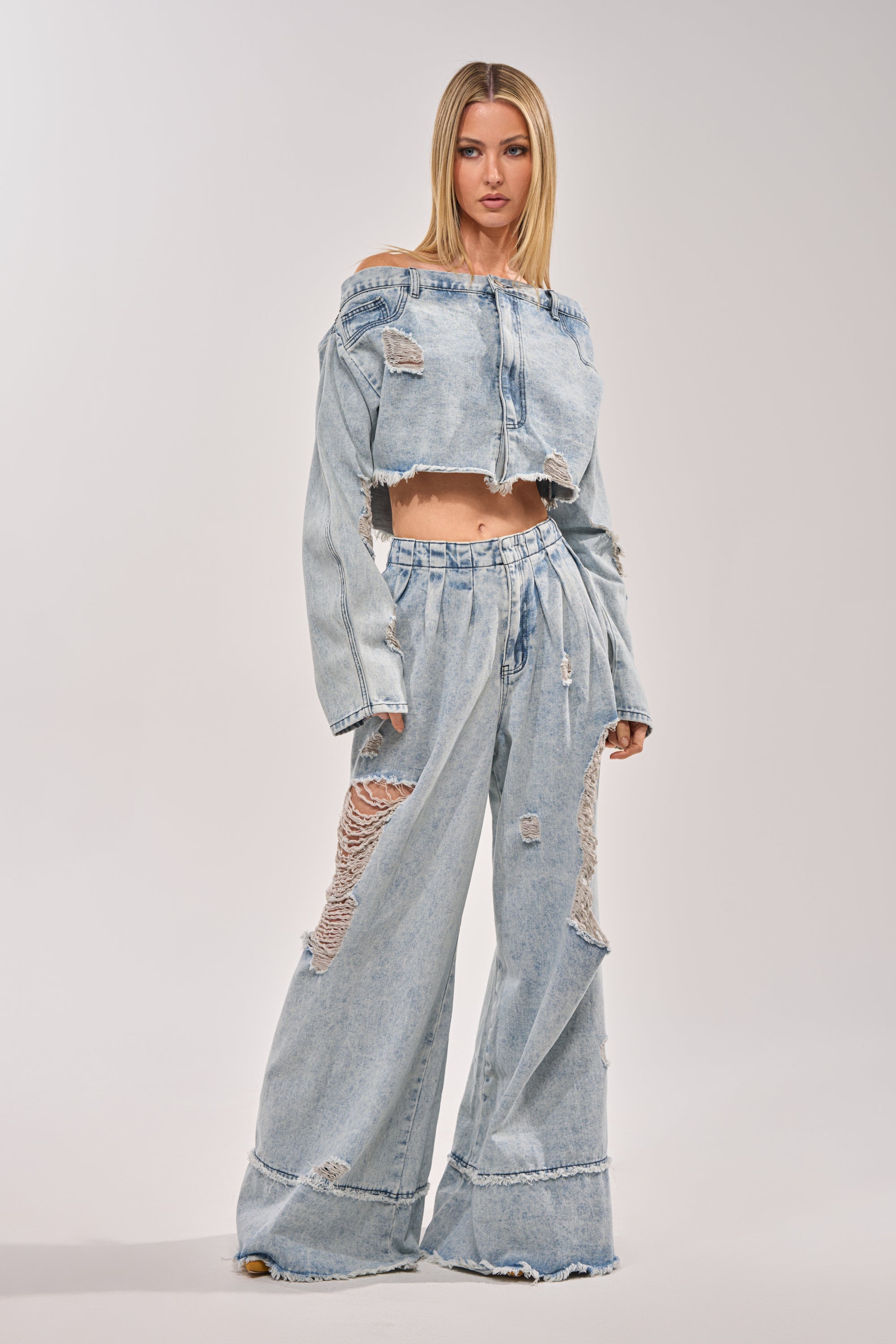 CAMILLE DENIM BLOUSE