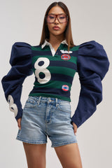 COLLEGE DAYS STRIPE POLO