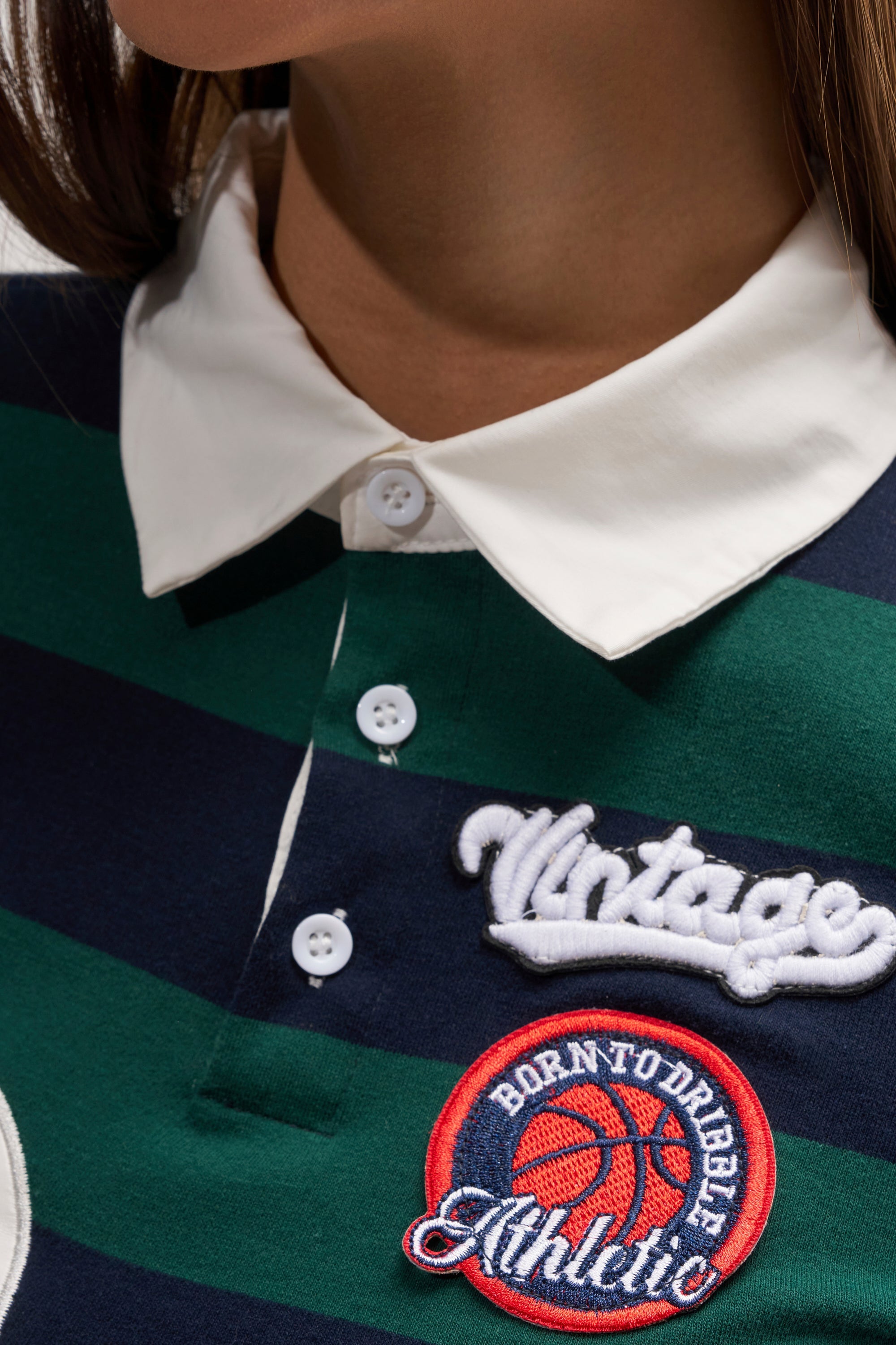 COLLEGE DAYS STRIPE POLO