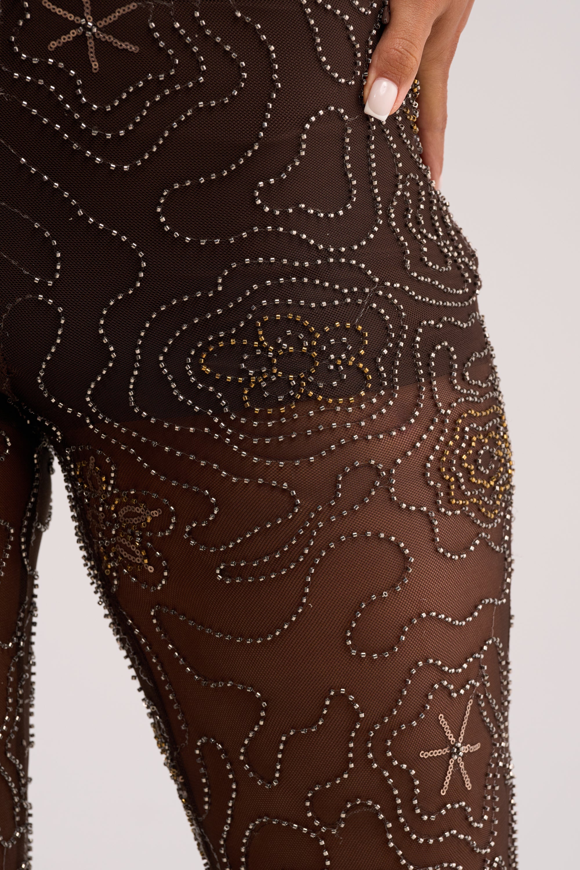 KATE EMBELLISHED MESH PANT