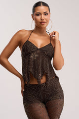 KATE EMBELLISHED MESH TOP