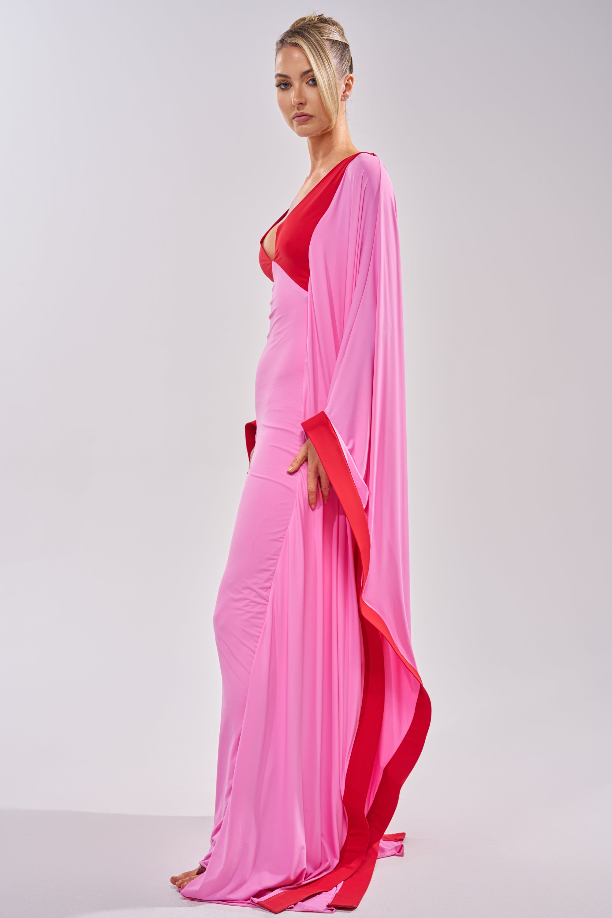 GUEST OF HONOR MAXI DRESS IN PINK