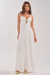 LATE NIGHT IN KAUAI JUMPSUIT IN WHITE
