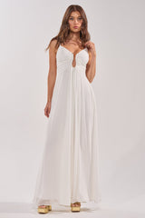 LATE NIGHT IN KAUAI JUMPSUIT IN WHITE