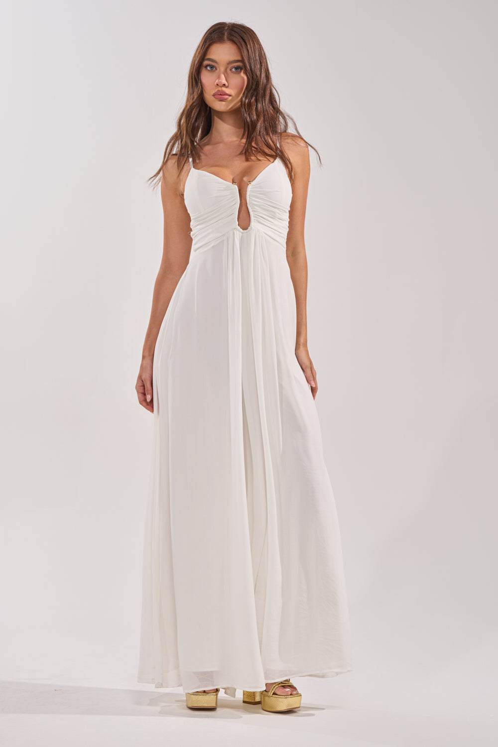 LATE NIGHT IN KAUAI JUMPSUIT IN WHITE