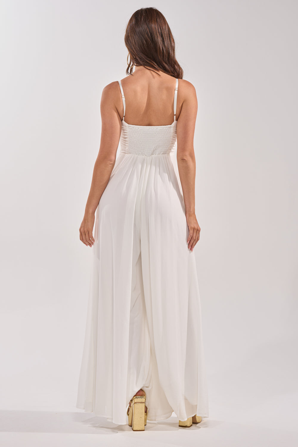 LATE NIGHT IN KAUAI JUMPSUIT IN WHITE