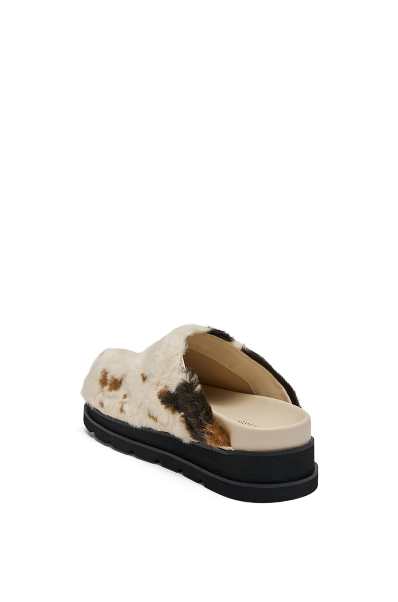 AZALEA WANG GOVINDA MULTI SLIP ON COW PRINT CLOG