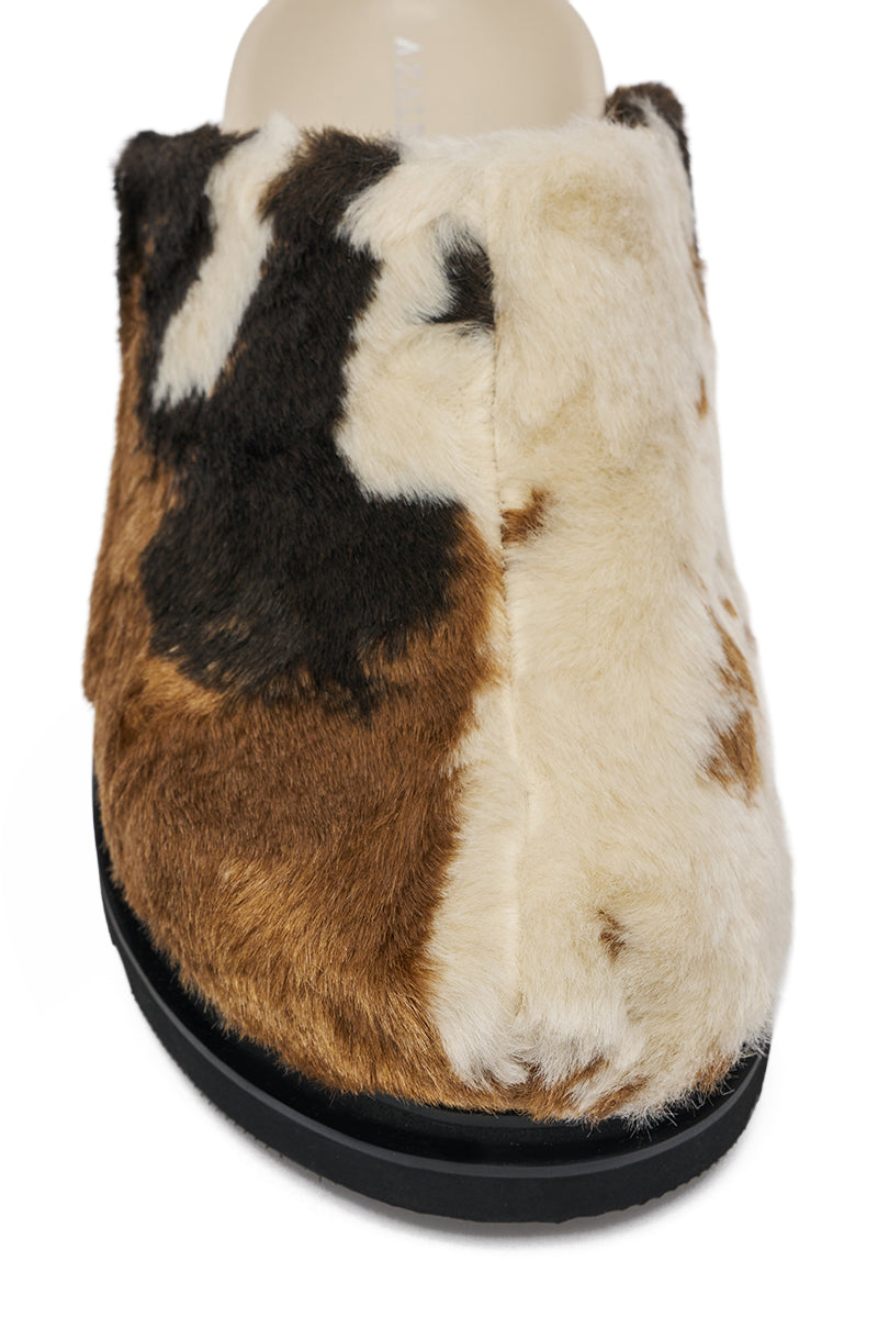 AZALEA WANG GOVINDA MULTI SLIP ON COW PRINT CLOG