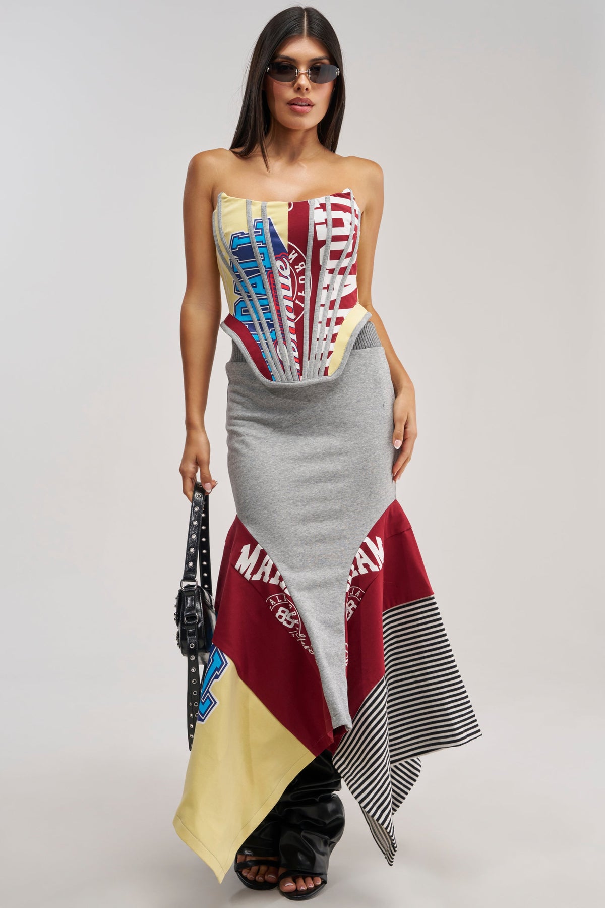 GOING FOR IT ALL MIDI SKIRT