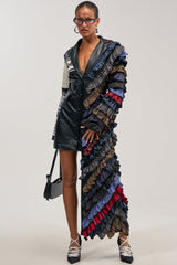 C SUITE ENERGY NOVELTY MAXI DRESS IN MULTI
