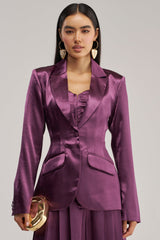 IN TOO DEEP SATIN BLAZER