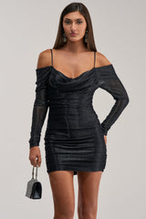 STAR OF THE SHOW LONG SLEEVE MINI DRESS