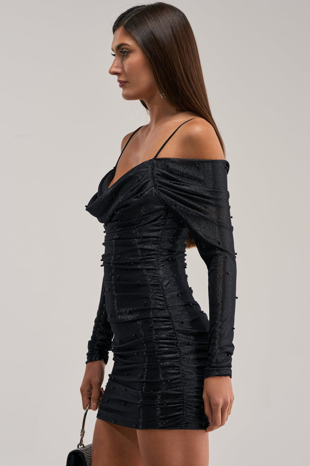 STAR OF THE SHOW LONG SLEEVE MINI DRESS