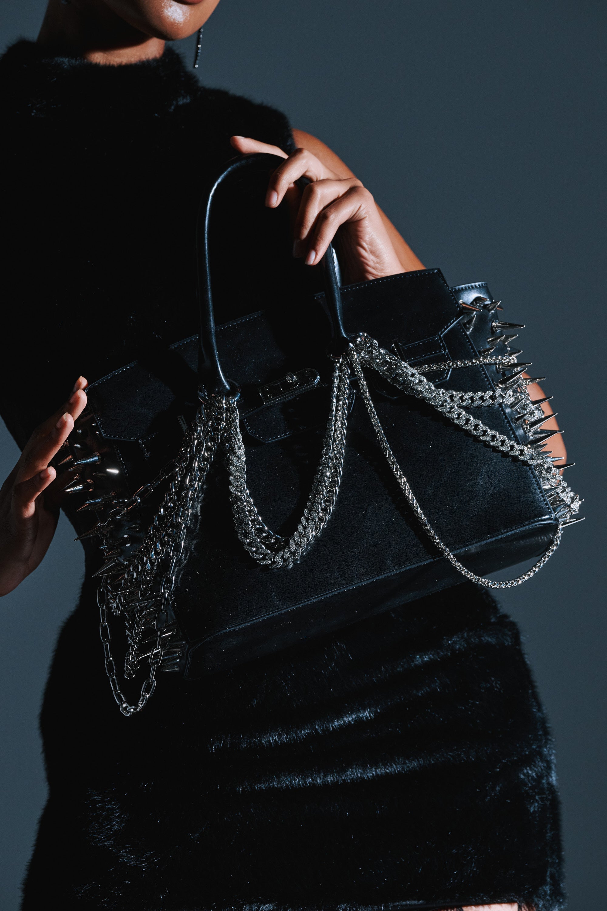 I BITE BACK EMBELLISHED TOTE