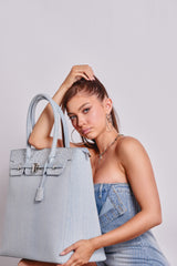 DENIM AND DIAMONDS OVERSIZED TOTE