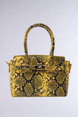 NEVER TYPICAL SNAKE PRINT PURSE