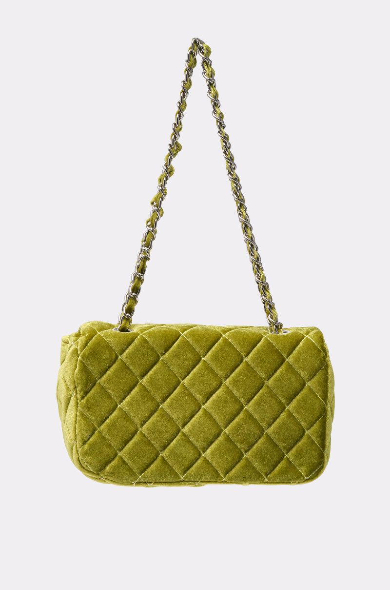 NIKKI VELVET QUILTED PURSE