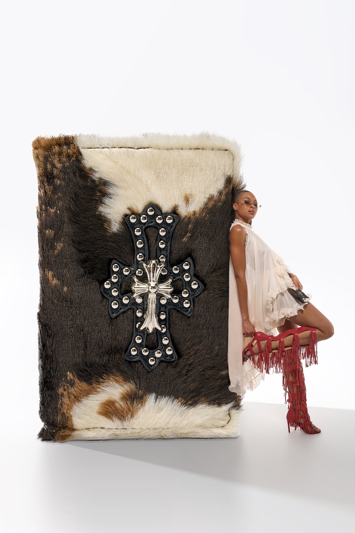HIGH STANDARDS FAUX FUR PASSPORT COVER