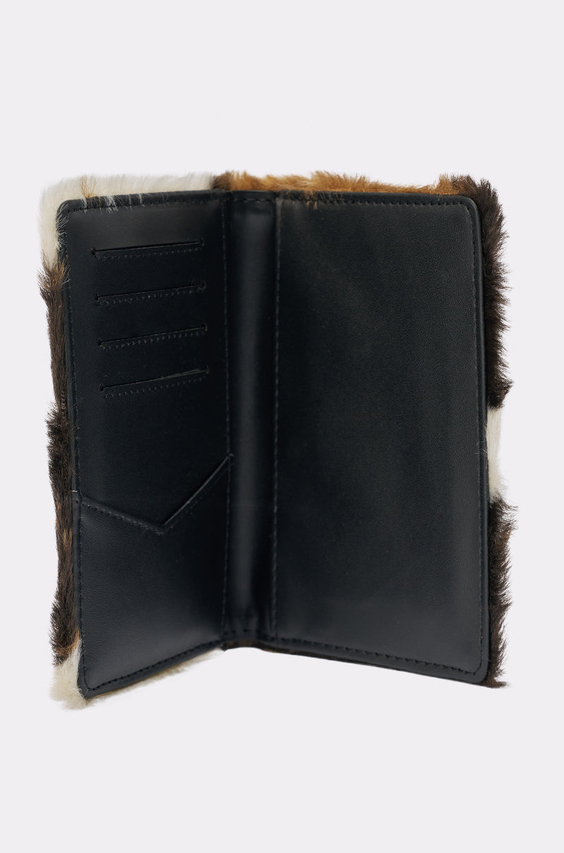 HIGH STANDARDS FAUX FUR PASSPORT COVER