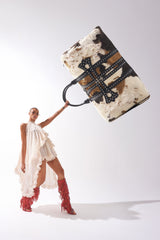 HIGH STANDARDS FAUX FUR DUFFEL