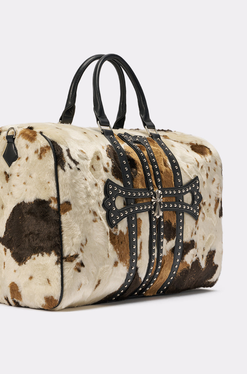 HIGH STANDARDS FAUX FUR DUFFEL