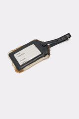 HIGH STANDARDS FAUX FUR LUGGAGE TAG