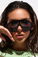 BIGGER IS BETTER BLACK SUNGLASSES