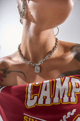 SHES EXPENSIVE SILVER NECKLACE