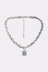 SHES EXPENSIVE SILVER NECKLACE
