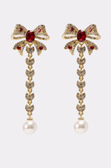 TIE WITH A BOW EARRING