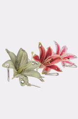 ON THE STREET PIERCED FLOWER KEYCHIAN SET